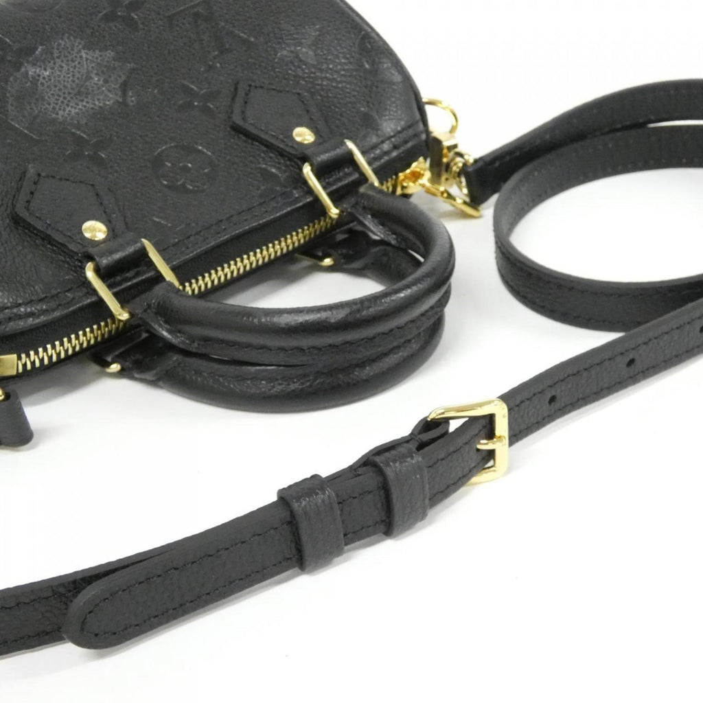 Louis Vuitton Black Leather Handbag (Pre-Owned)