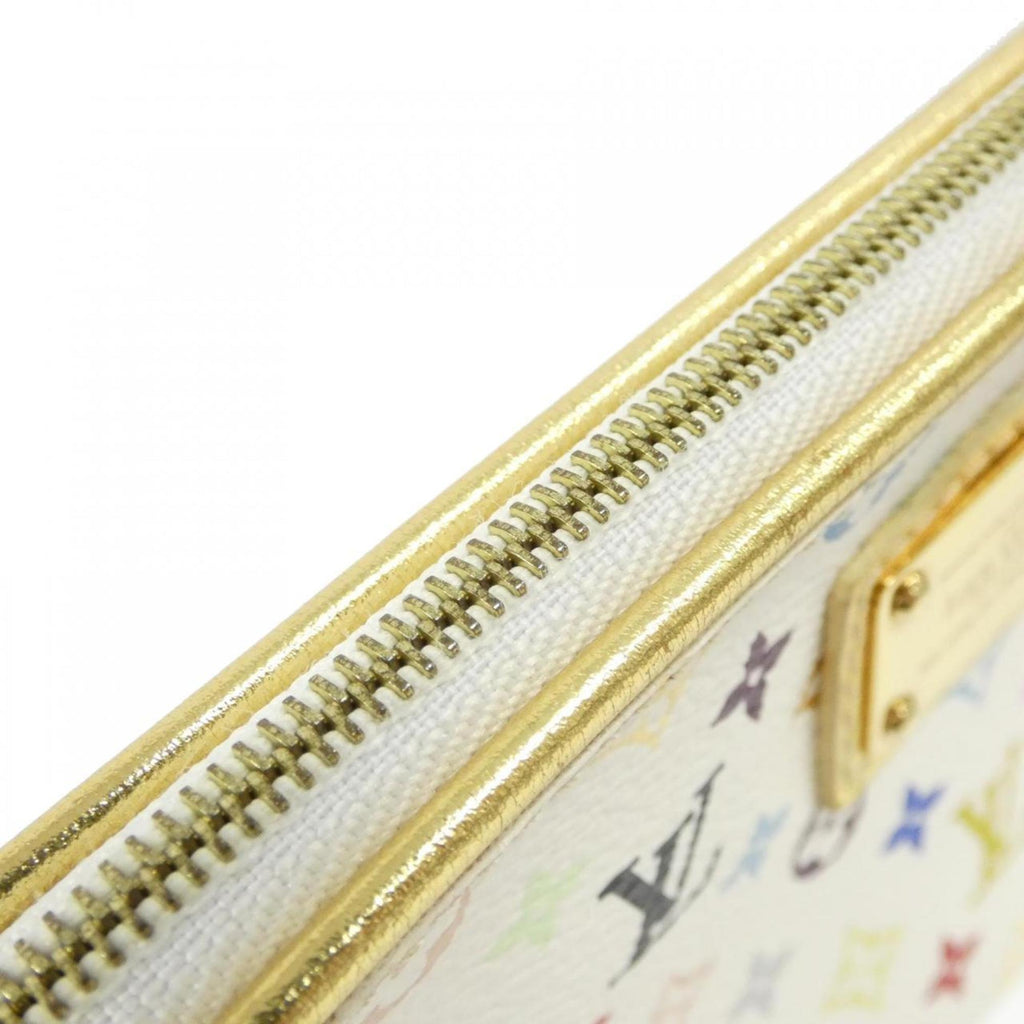 Louis Vuitton Multi-Color White Coated Canvas Pouch (Pre-Owned)