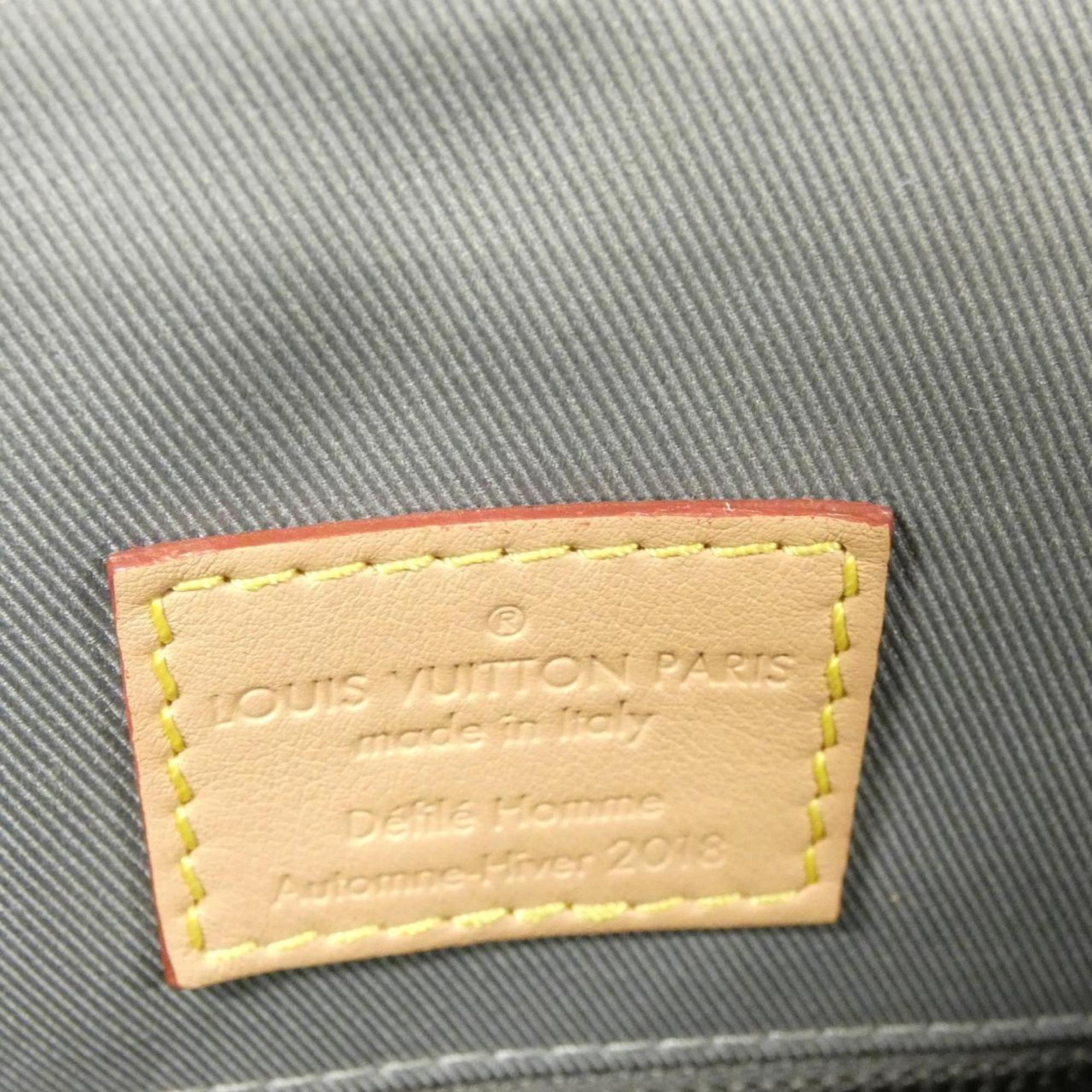 Louis Vuitton Gris Canvas Backpack (Pre-Owned)