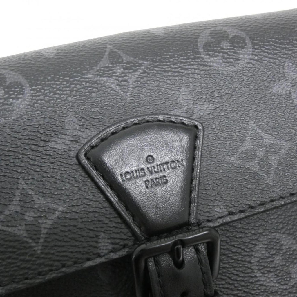 Louis Vuitton Black Coated Canvas Shoulder Bag (Pre-Owned)