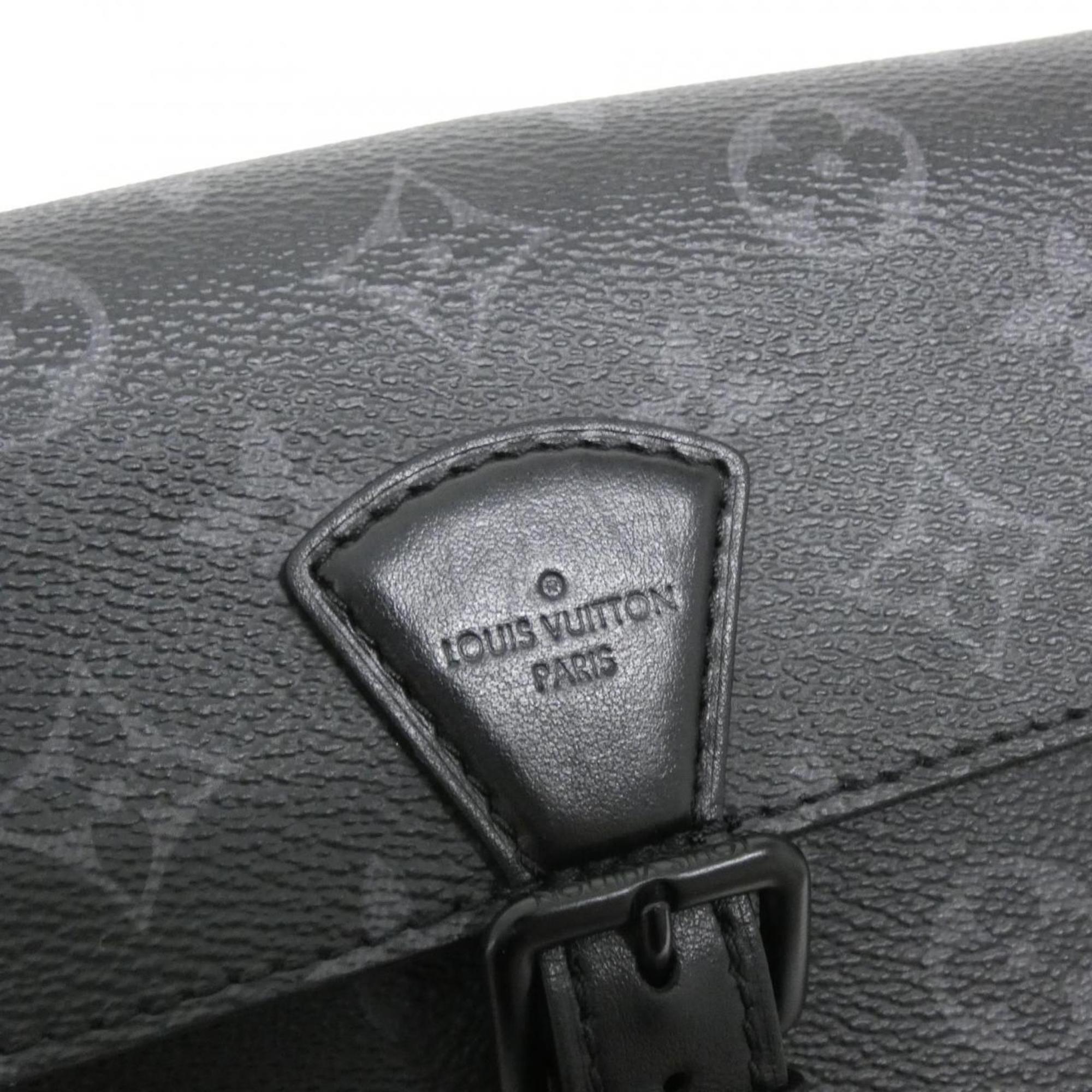 Louis Vuitton Black Coated Canvas Shoulder Bag (Pre-Owned)