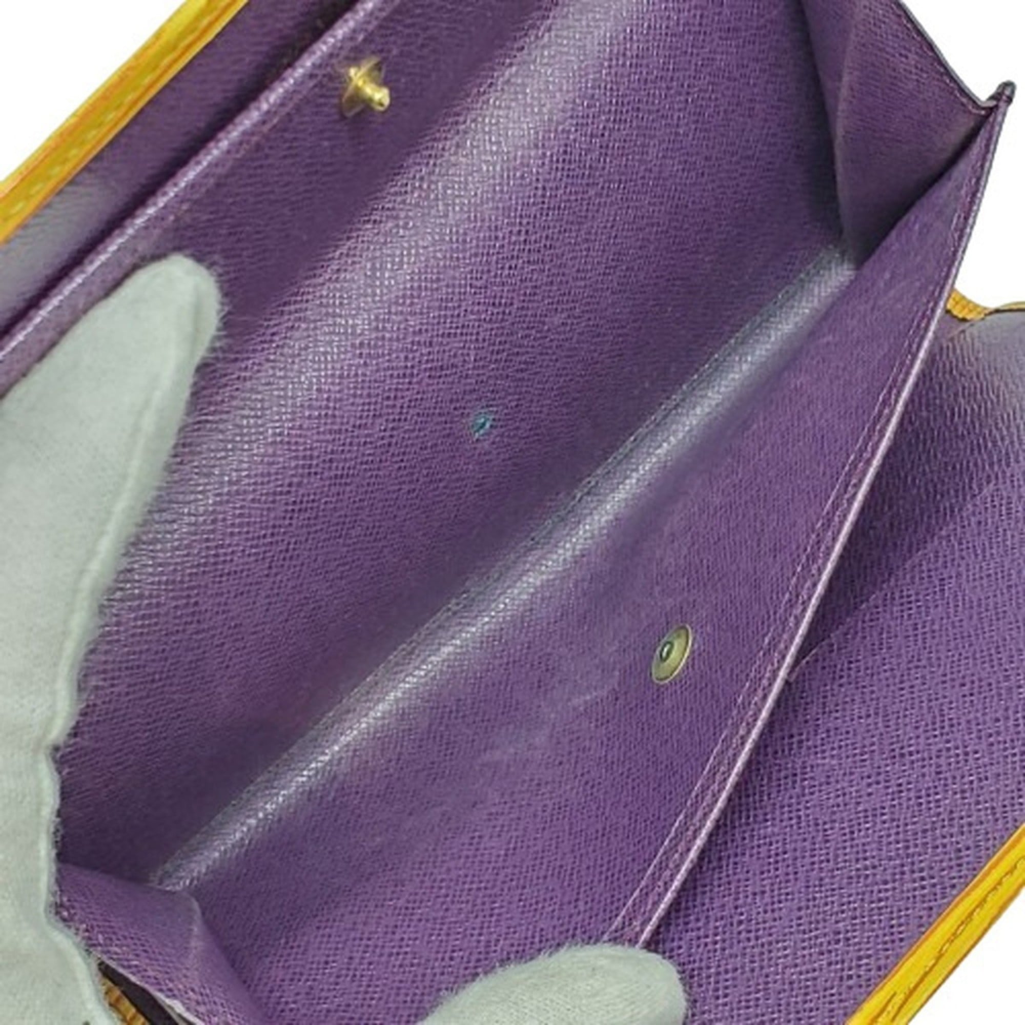 Louis Vuitton Epi Yellow Epi Leather Long Wallet (Bi-Fold) (Pre-Owned)