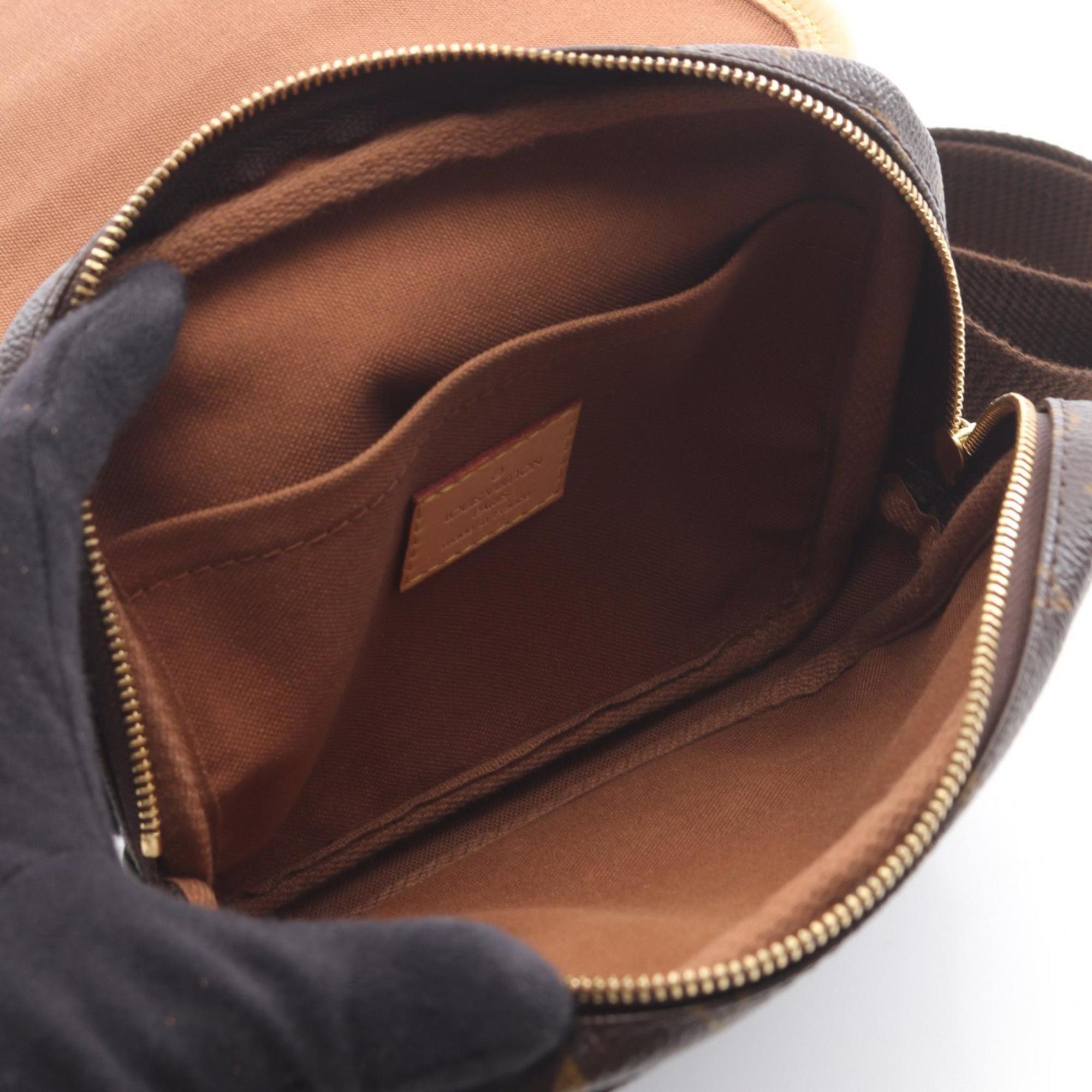 Louis Vuitton Brown Coated Canvas Leather Fanny Pack (Pre-Owned)