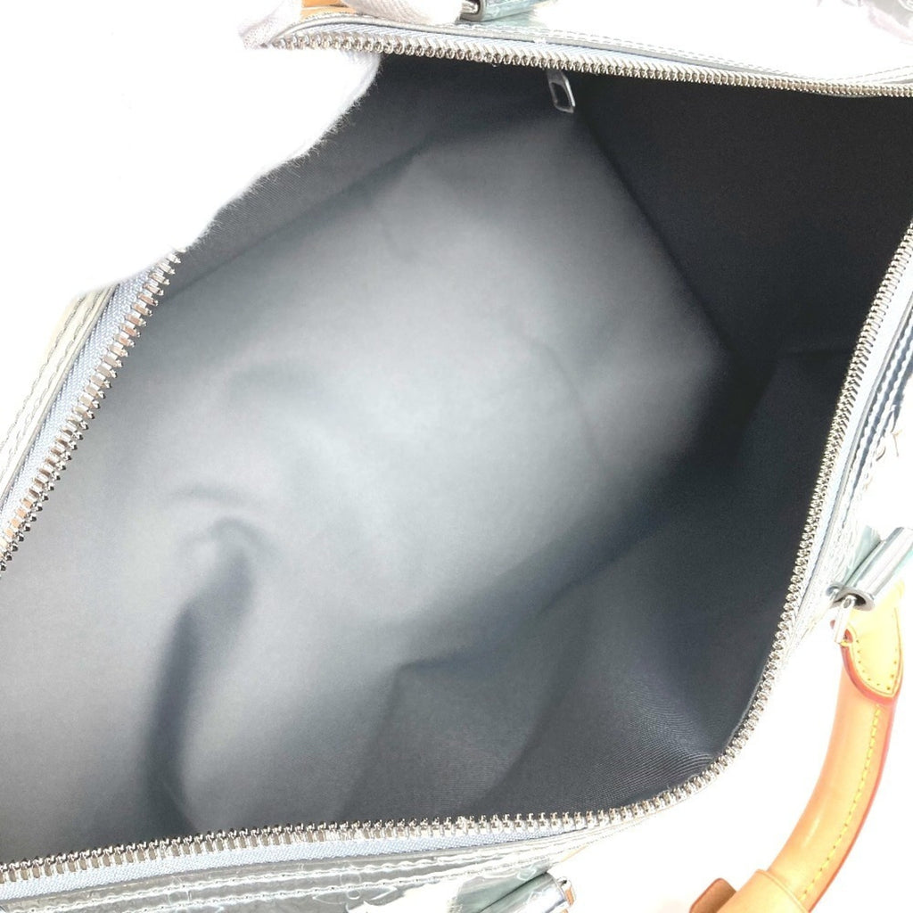 Louis Vuitton Silver Leather Boston Bag Handbag (Pre-Owned)