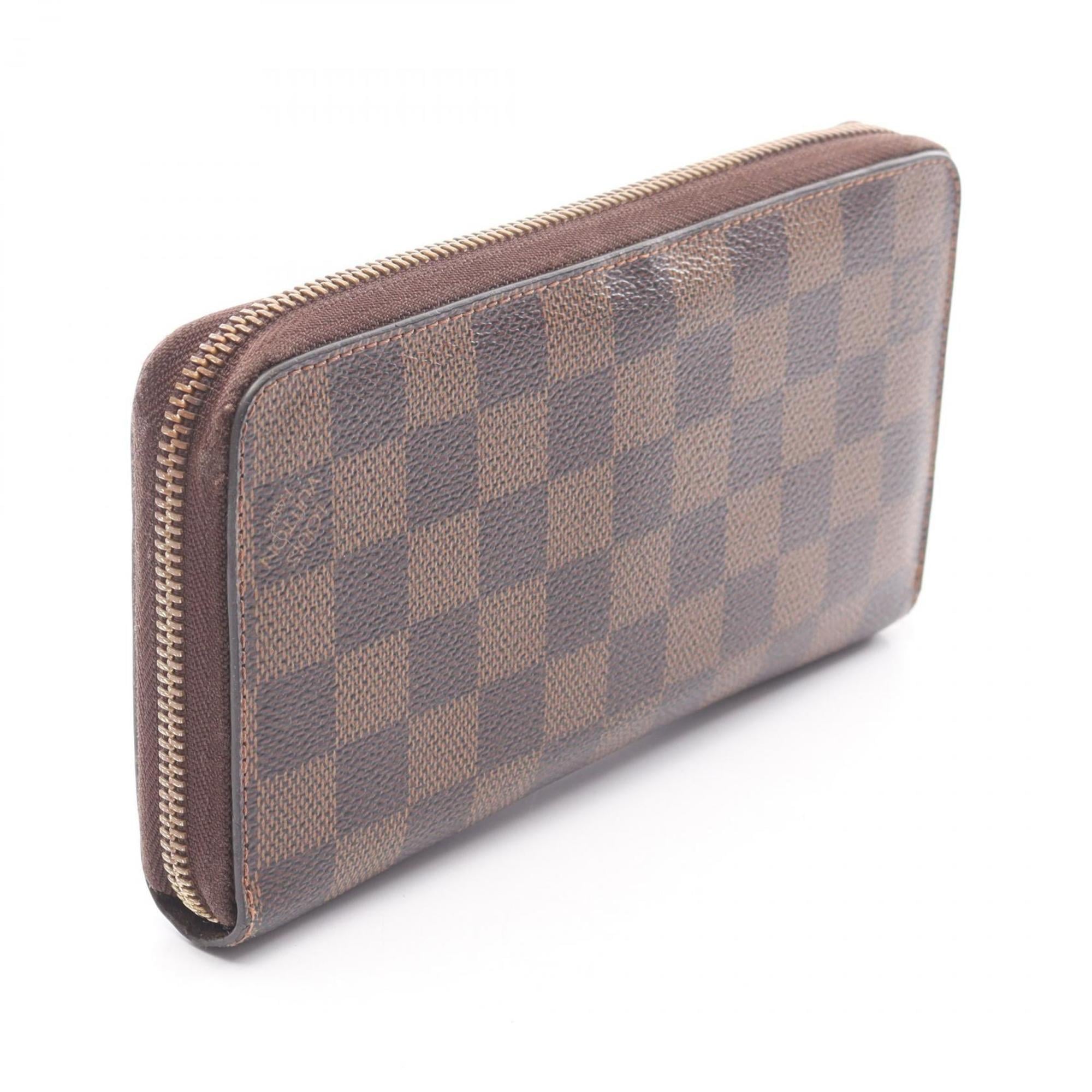Louis Vuitton Brown Ebene Damier Canvas Pvc Long Wallet (Bi-Fold) (Pre-Owned)