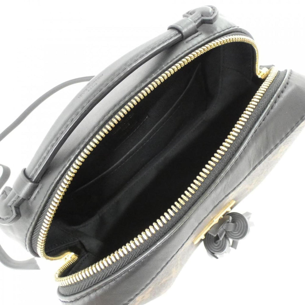 Louis Vuitton Black Marron Coated Canvas Leather Shoulder Bag (Pre-Owned)