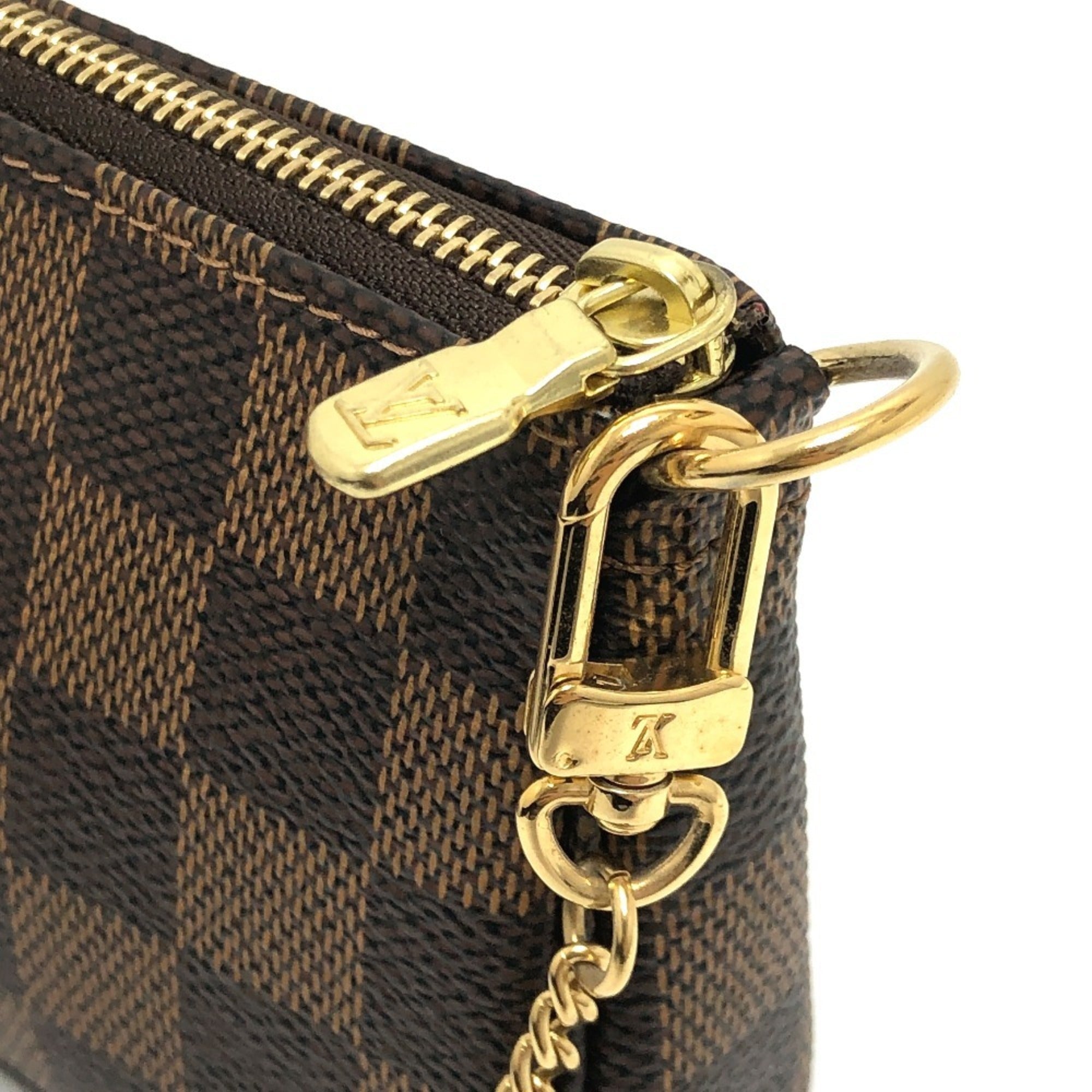 Louis Vuitton Brown Ebene Damier Canvas Pochette Pouch (Pre-Owned)