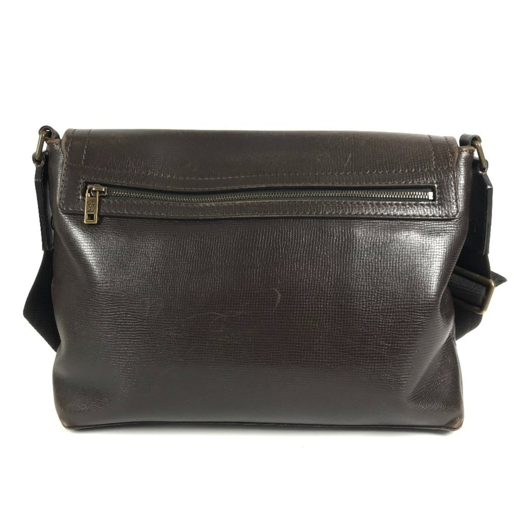 Louis Vuitton Brown Coffee Utah Leather Messenger Bag Shoulder Bag (Pre-Owned)