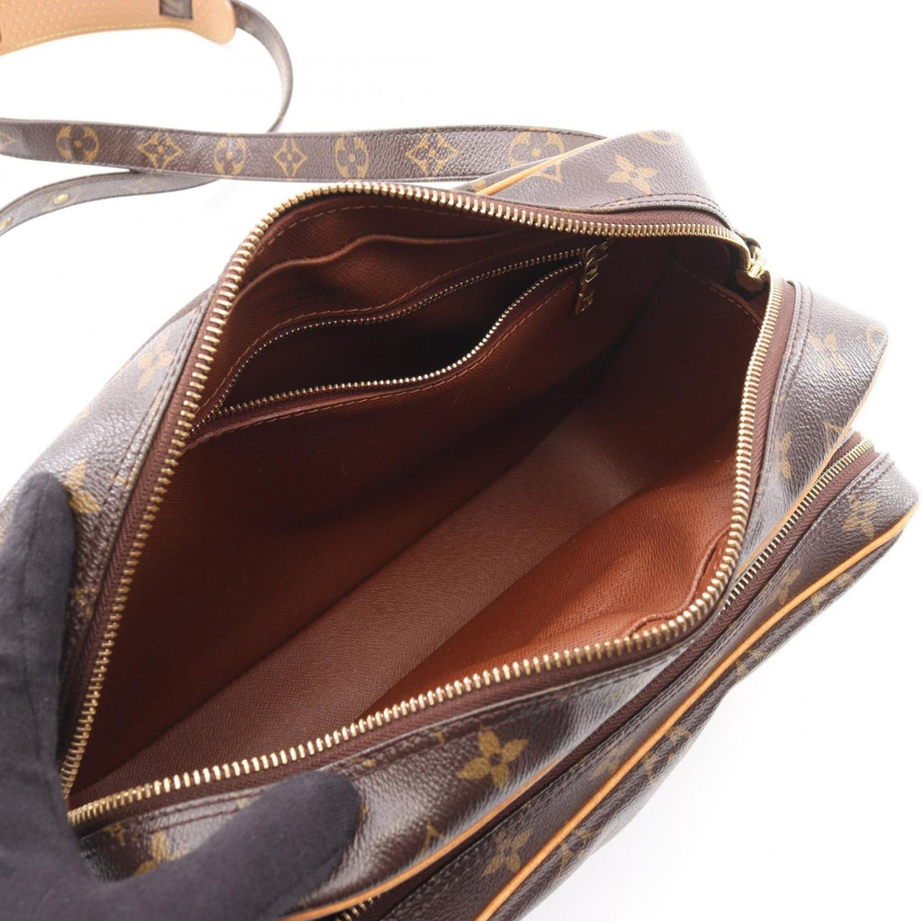 Louis Vuitton Brown Monogram Coated Canvas Leather Shoulder Bag (Pre-Owned)