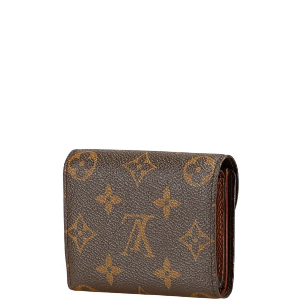 Louis Vuitton Monogram Brown Pvc Leather Wallet (Tri-Fold) (Pre-Owned)