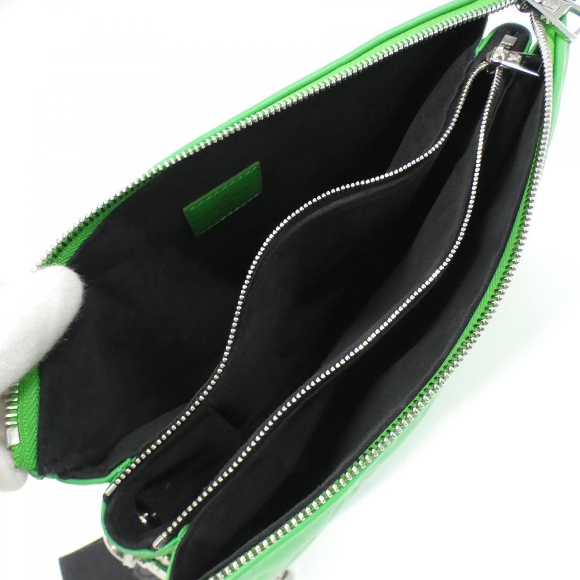 Louis Vuitton Green Leather Handbag (Pre-Owned)