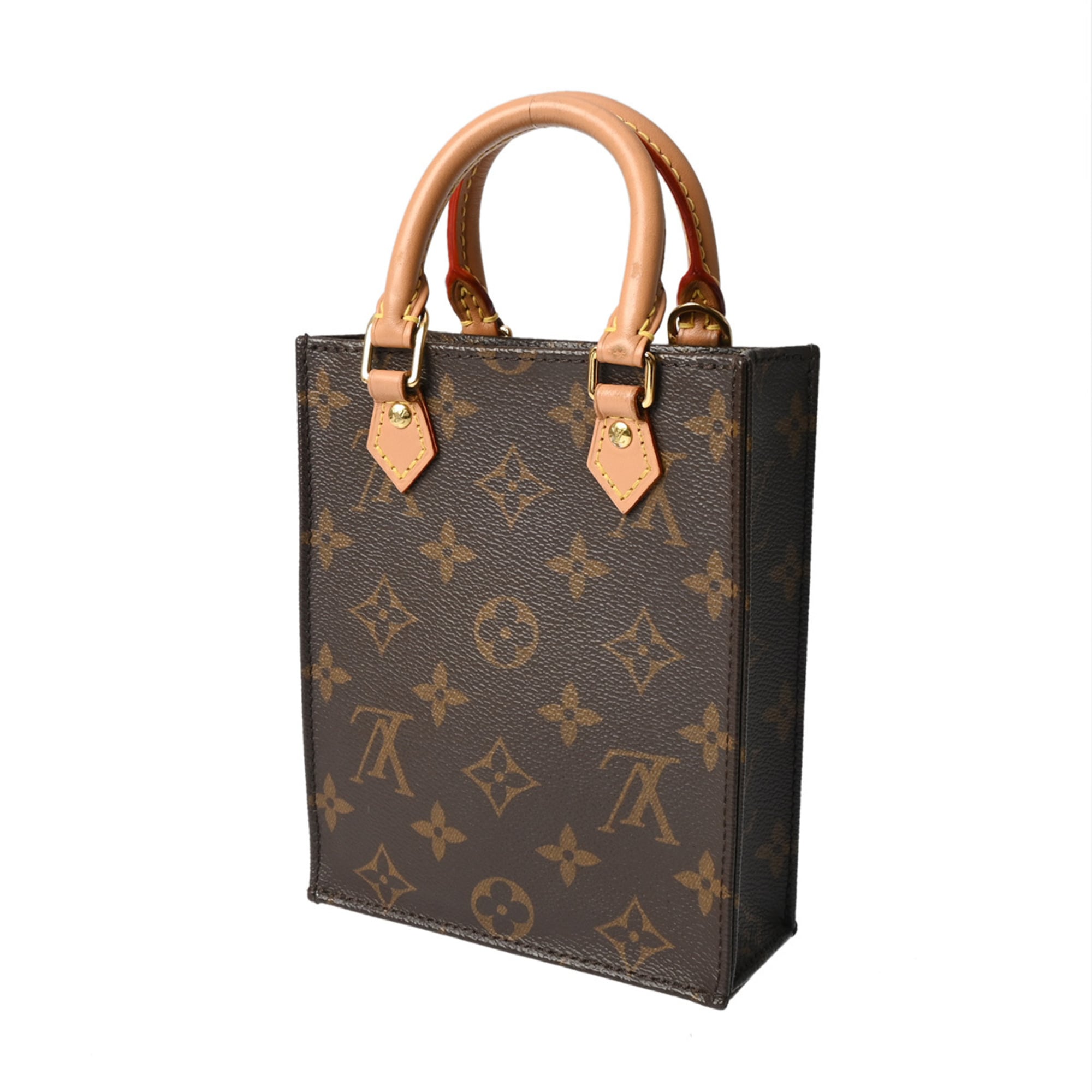 Louis Vuitton Brown Monogram Canvas Handbag (Pre-Owned)