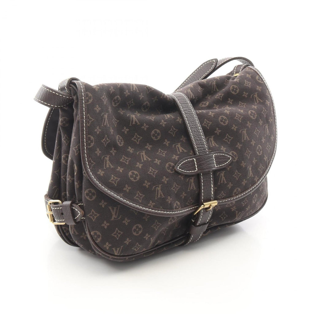 Louis Vuitton Brown Ebene Monogram Mini Lin Shoulder Bag (Pre-Owned)