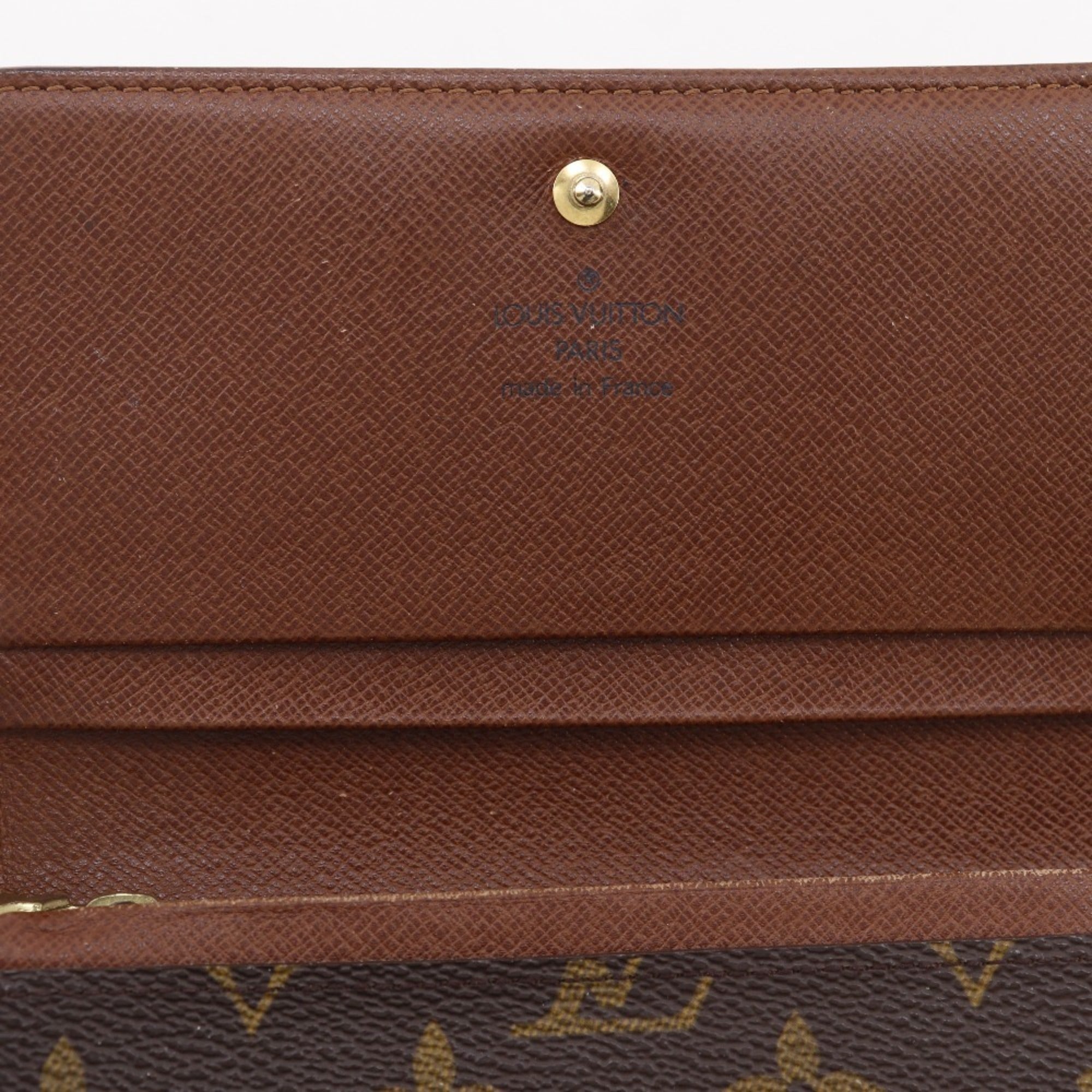 Louis Vuitton Brown Monogram Canvas Wallet (Bi-Fold) (Pre-Owned)