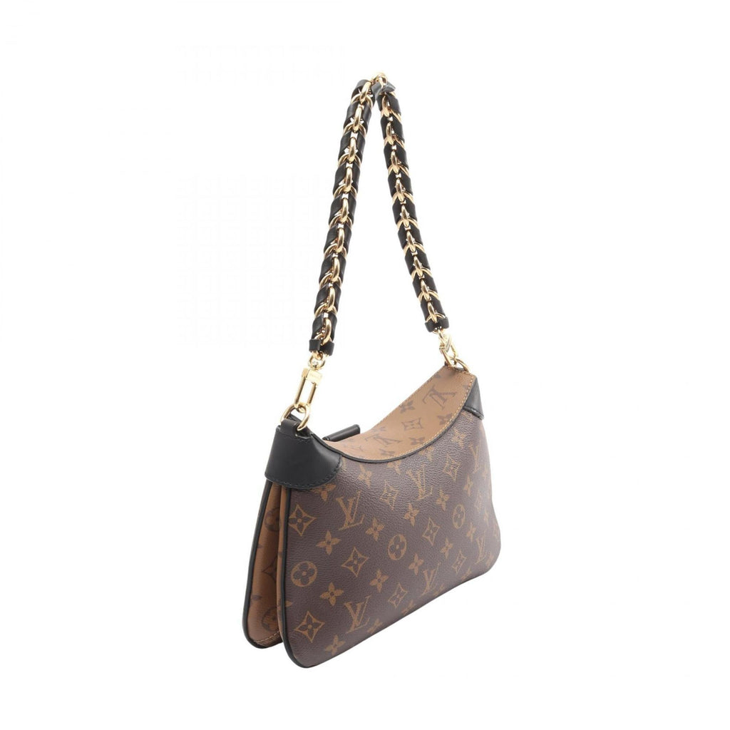 Louis Vuitton Brown Coated Canvas Monogram Reverse Pvc Leather Shoulder Bag (Pre-Owned)