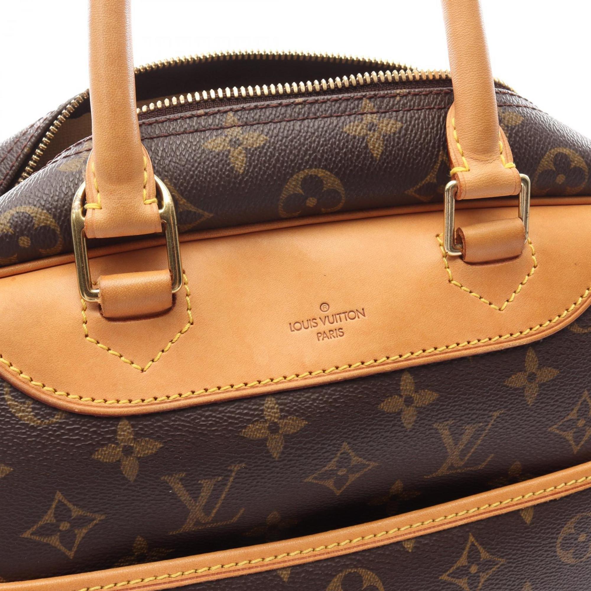 Louis Vuitton Brown Coated Canvas Leather Handbag (Pre-Owned)