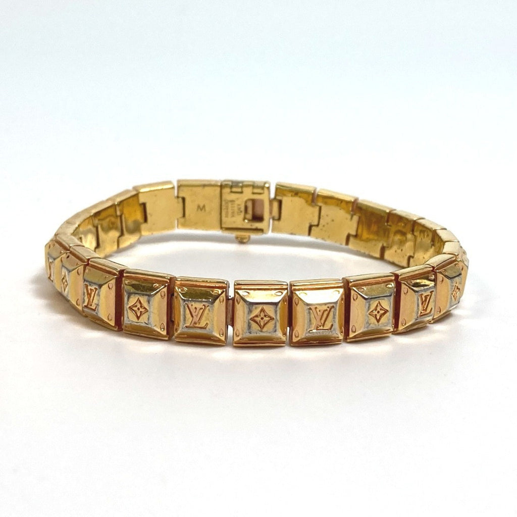 Louis Vuitton Gold Metal Tennis Bracelet (Pre-Owned)