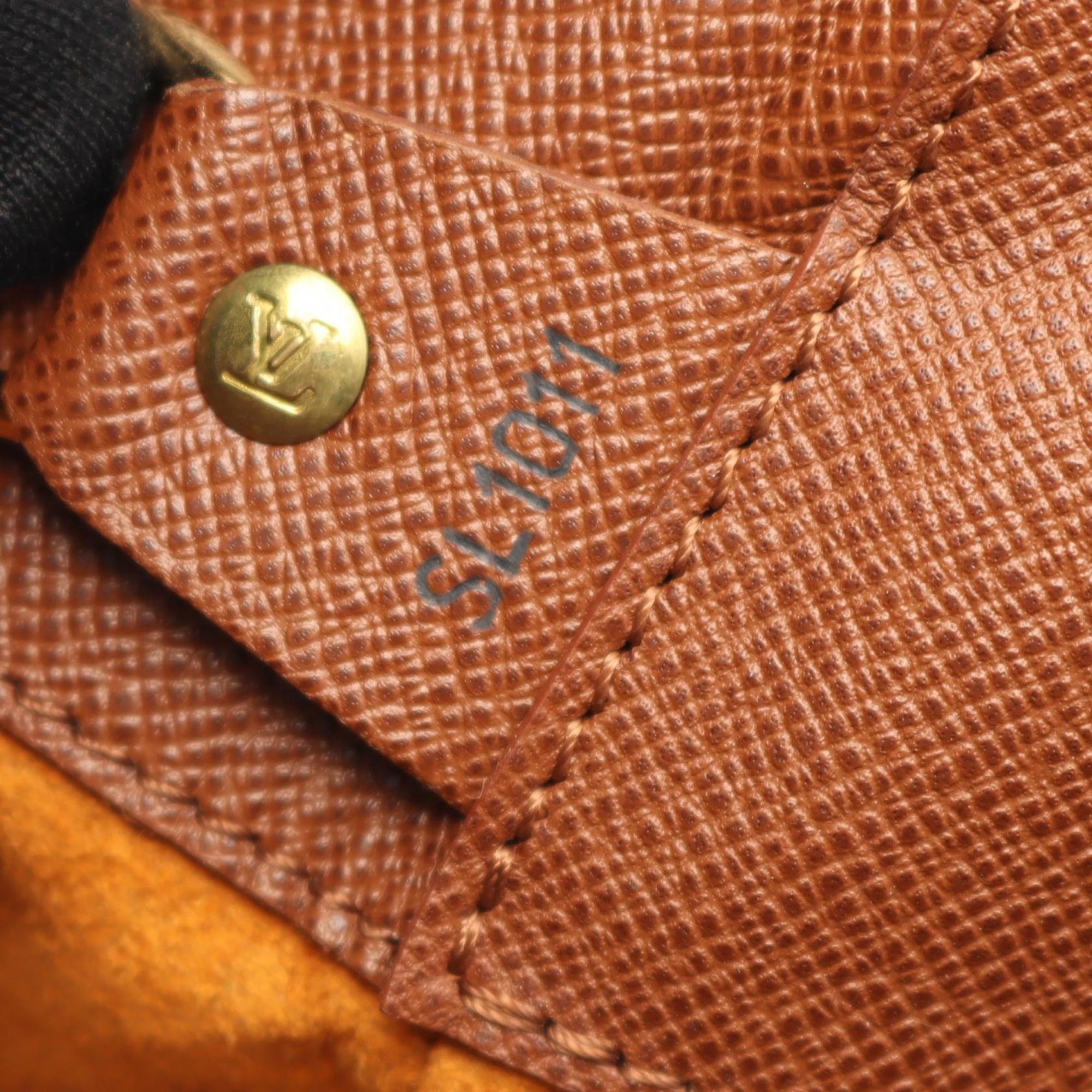 Louis Vuitton Brown Coated Canvas Leather Shoulder Bag (Pre-Owned)