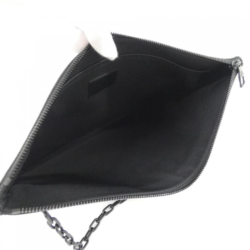 Louis Vuitton Black Multi-Color Leather Handbag Pochette (Pre-Owned)