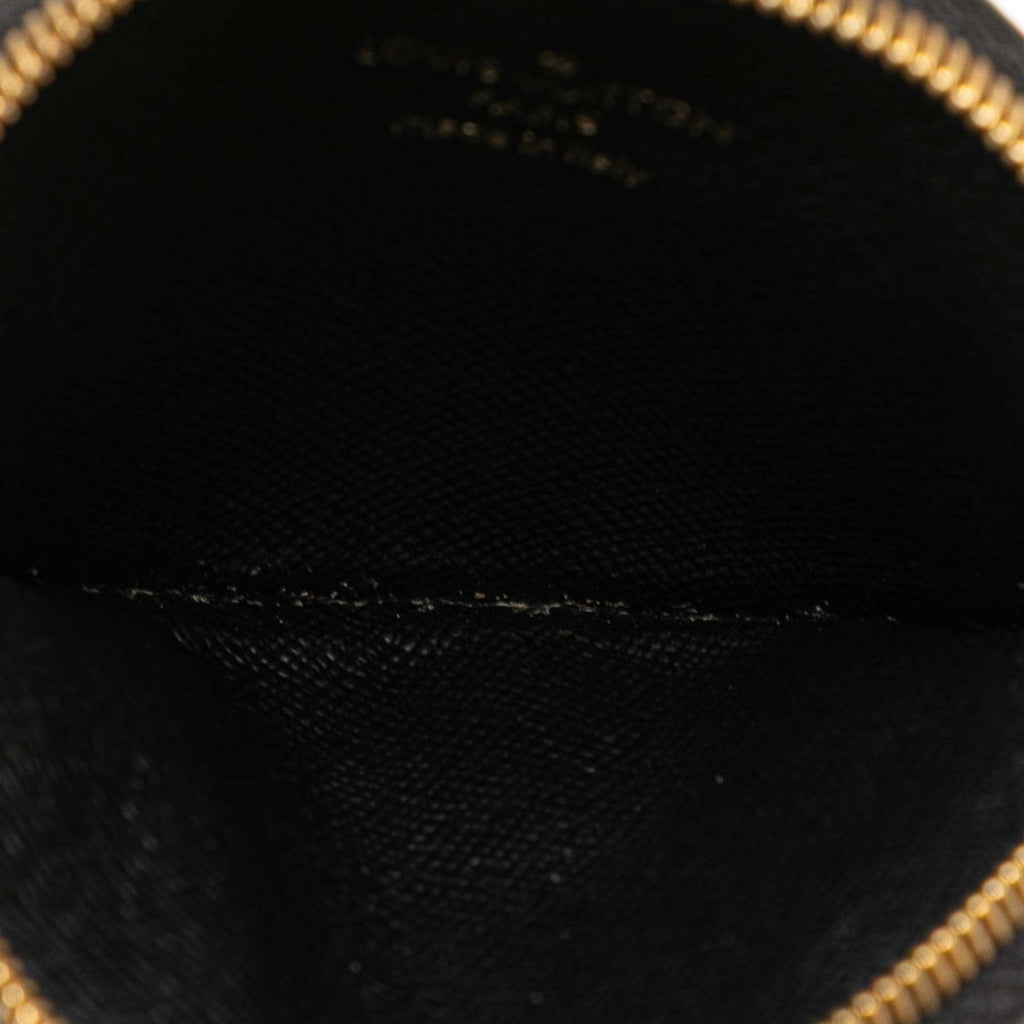 Louis Vuitton Black Noir Leather Pochette Shoulder Bag (Pre-Owned)