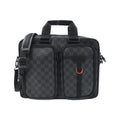 Louis Vuitton Black Graphite Gray Coated Canvas Handbag (Pre-Owned)