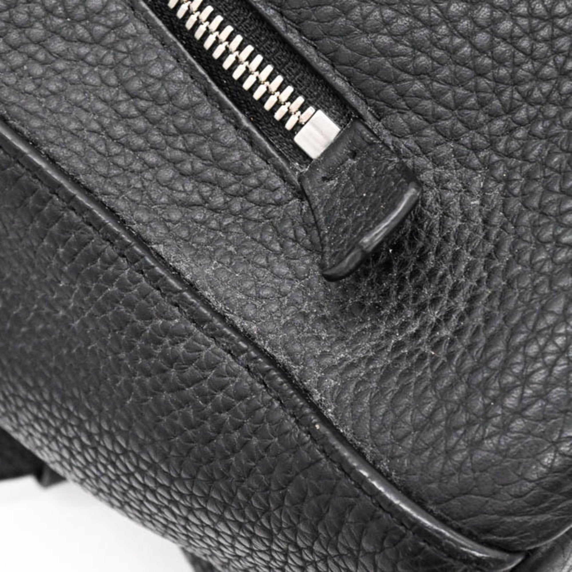 Louis Vuitton Black Leather Backpack (Pre-Owned)