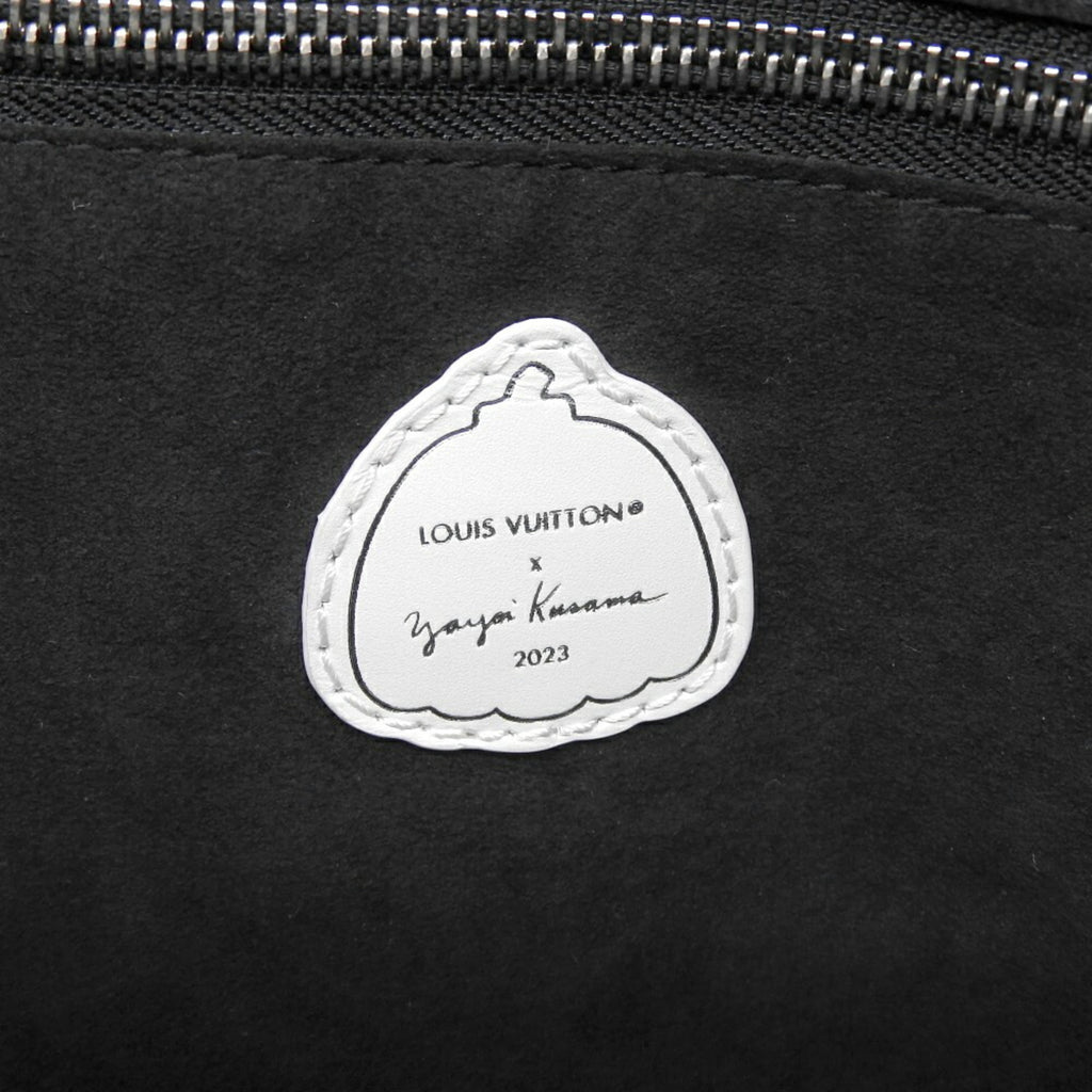 Louis Vuitton Black White Leather Tote Bag (Pre-Owned)
