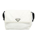 Padded Flap Shoulder Bag Re-Nylon Small