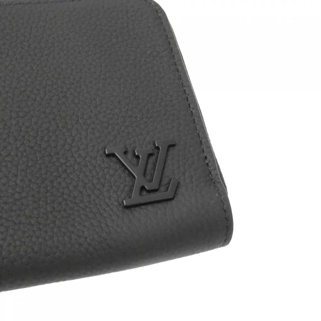 Louis Vuitton Black Leather Long Wallet (Bi-Fold) (Pre-Owned)