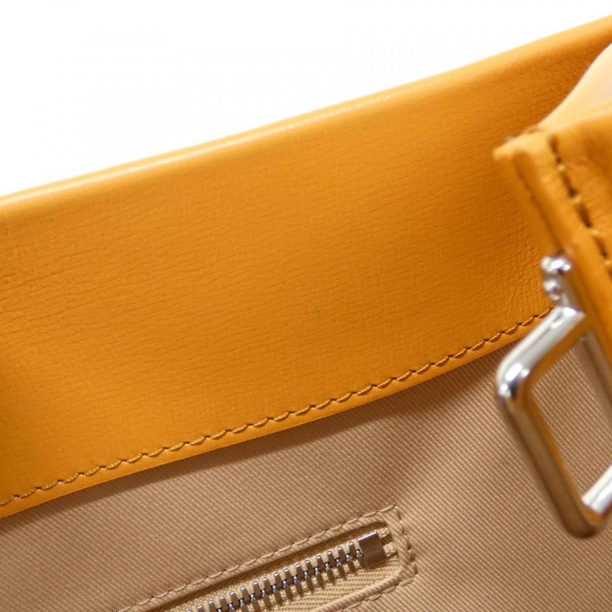 Louis Vuitton Saffron Yellow Leather Handbag (Pre-Owned)