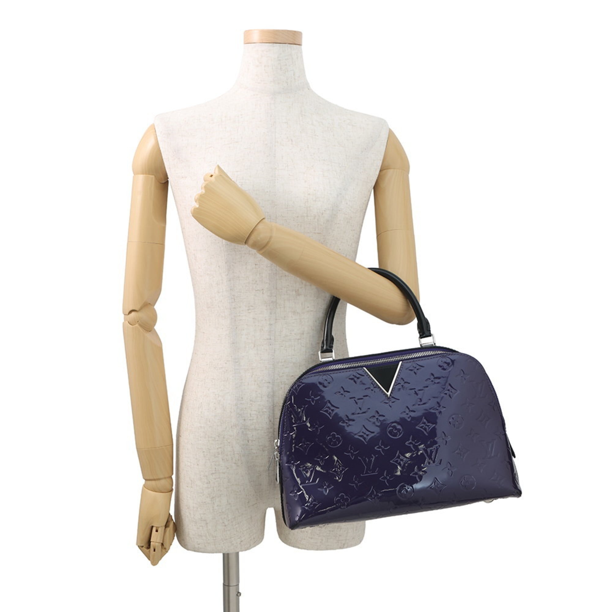 Louis Vuitton Monogram Noir Purple Monogram Vernis Handbag Shoulder Bag (Pre-Owned)