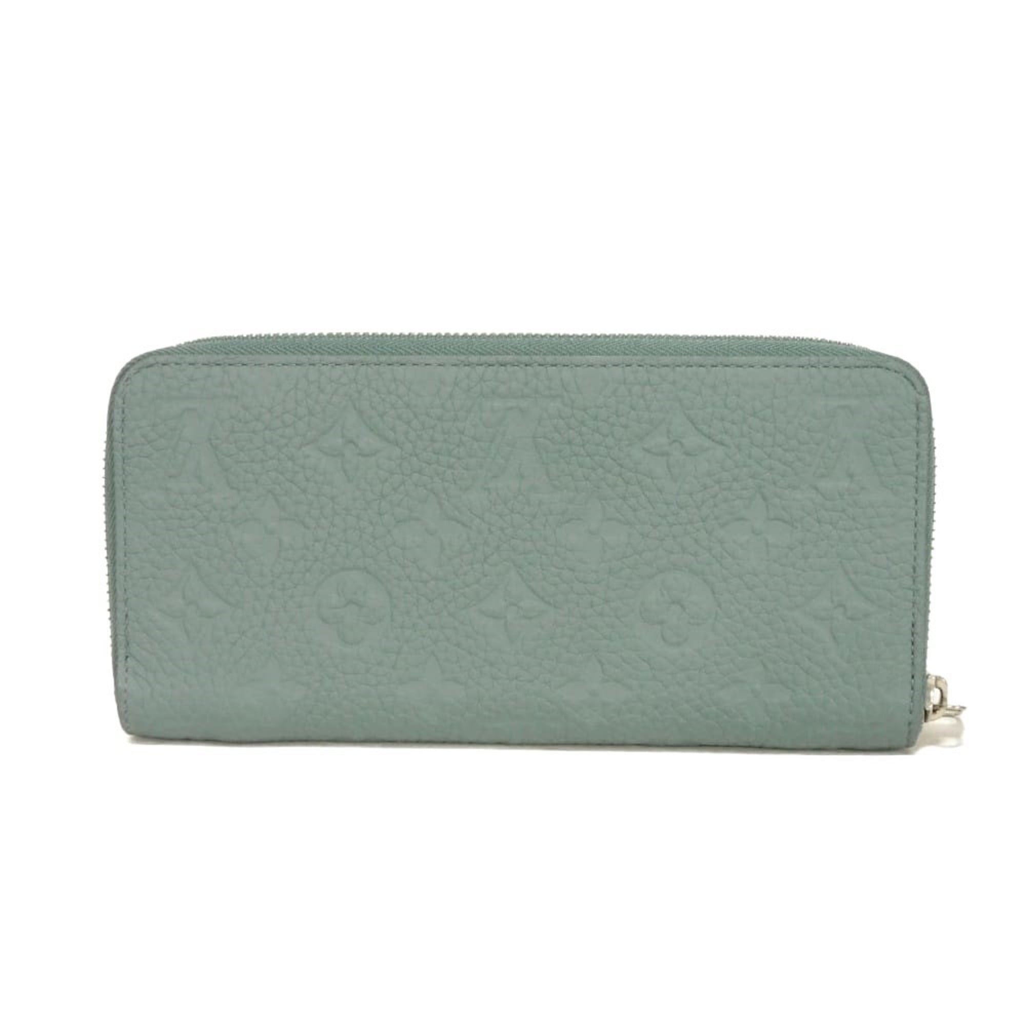 Louis Vuitton Green Leather Long Wallet (Bi-Fold) (Pre-Owned)