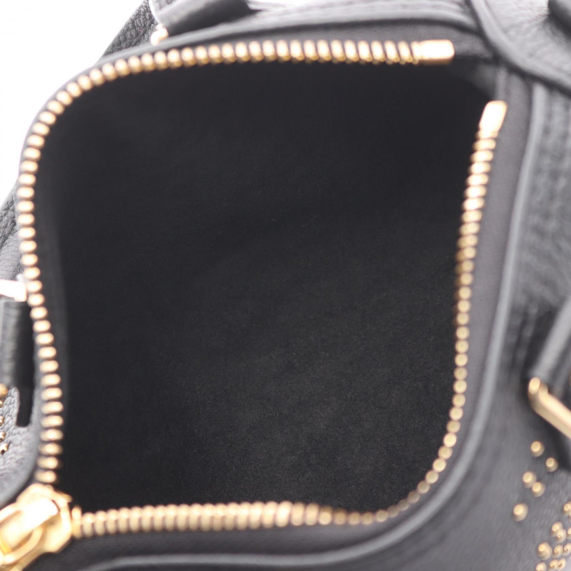 Louis Vuitton Black Leather Handbag (Pre-Owned)