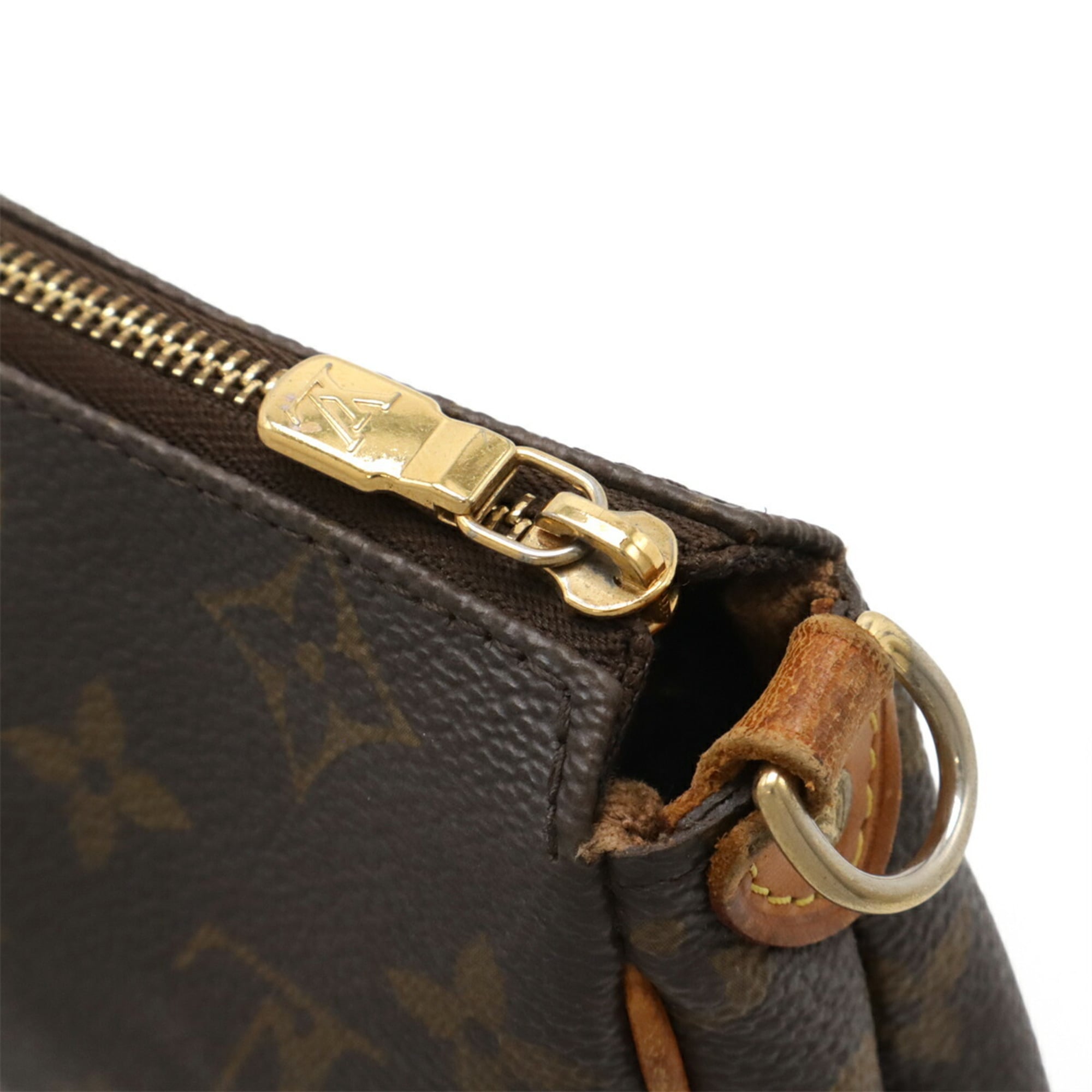 Louis Vuitton Brown Monogram Monogram Handbag Pouch Shoulder Bag (Pre-Owned)