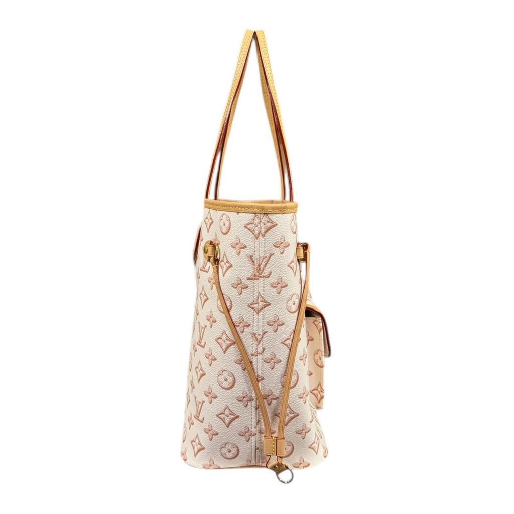 Louis Vuitton Beige Ivory Pvc Tote Bag (Pre-Owned)