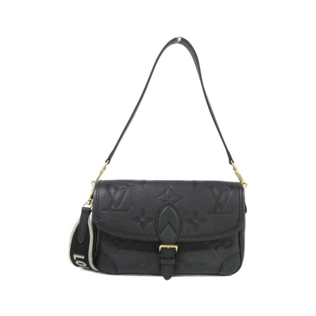Louis Vuitton Bicolor Black Leather Shoulder Bag (Pre-Owned)