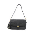 Louis Vuitton Bicolor Black Leather Shoulder Bag (Pre-Owned)