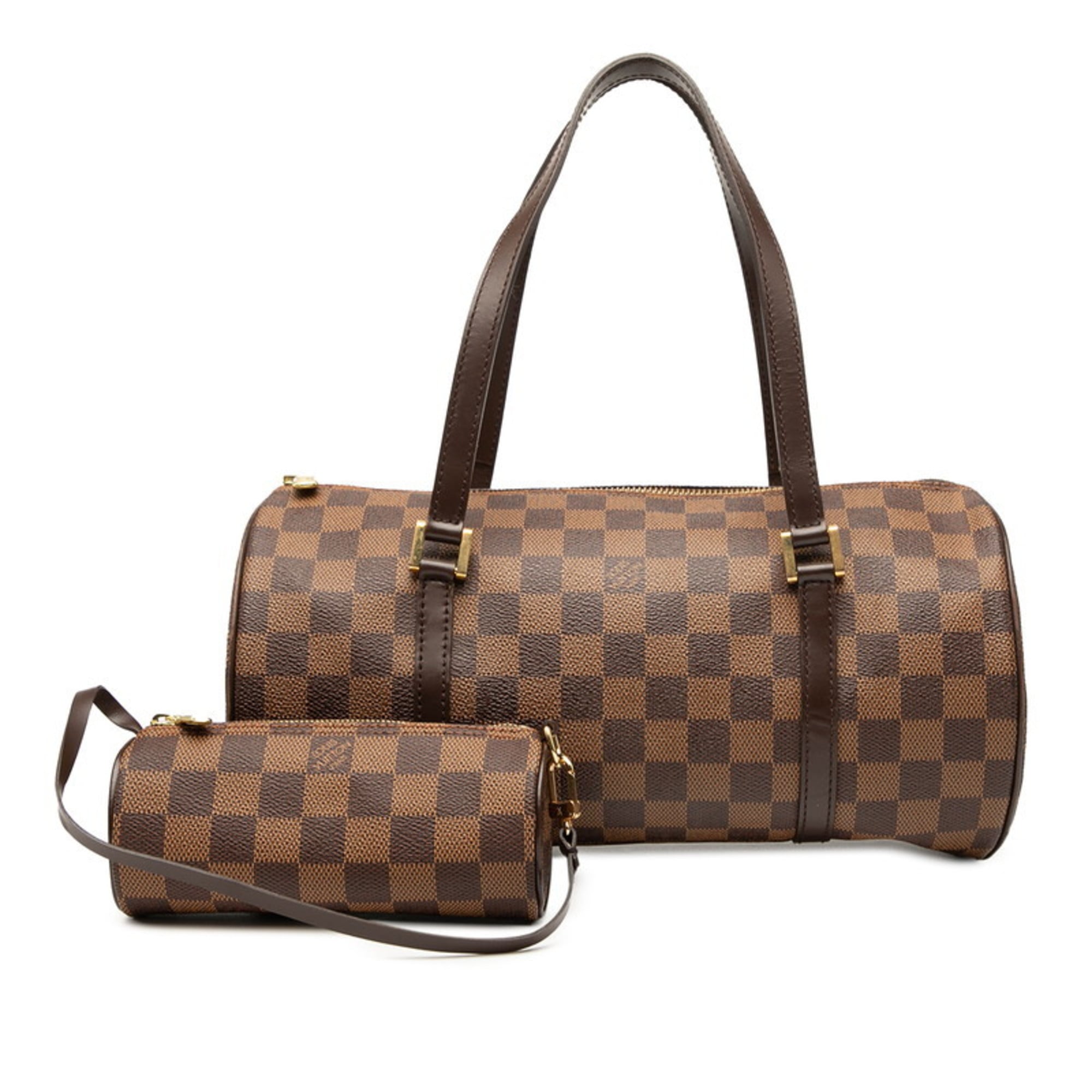 Louis Vuitton Brown Pvc Leather Handbag (Pre-Owned)