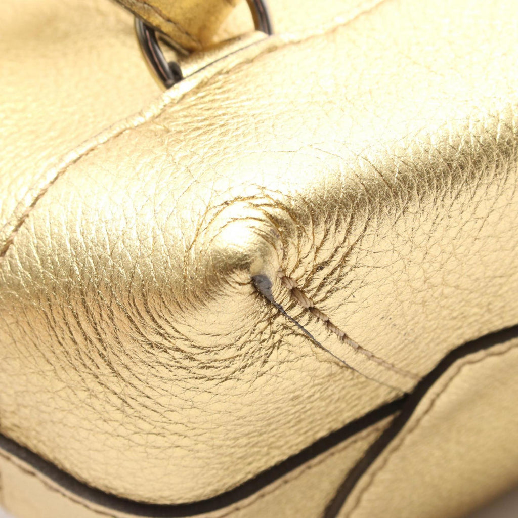 Louis Vuitton Gold Leather Backpack (Pre-Owned)