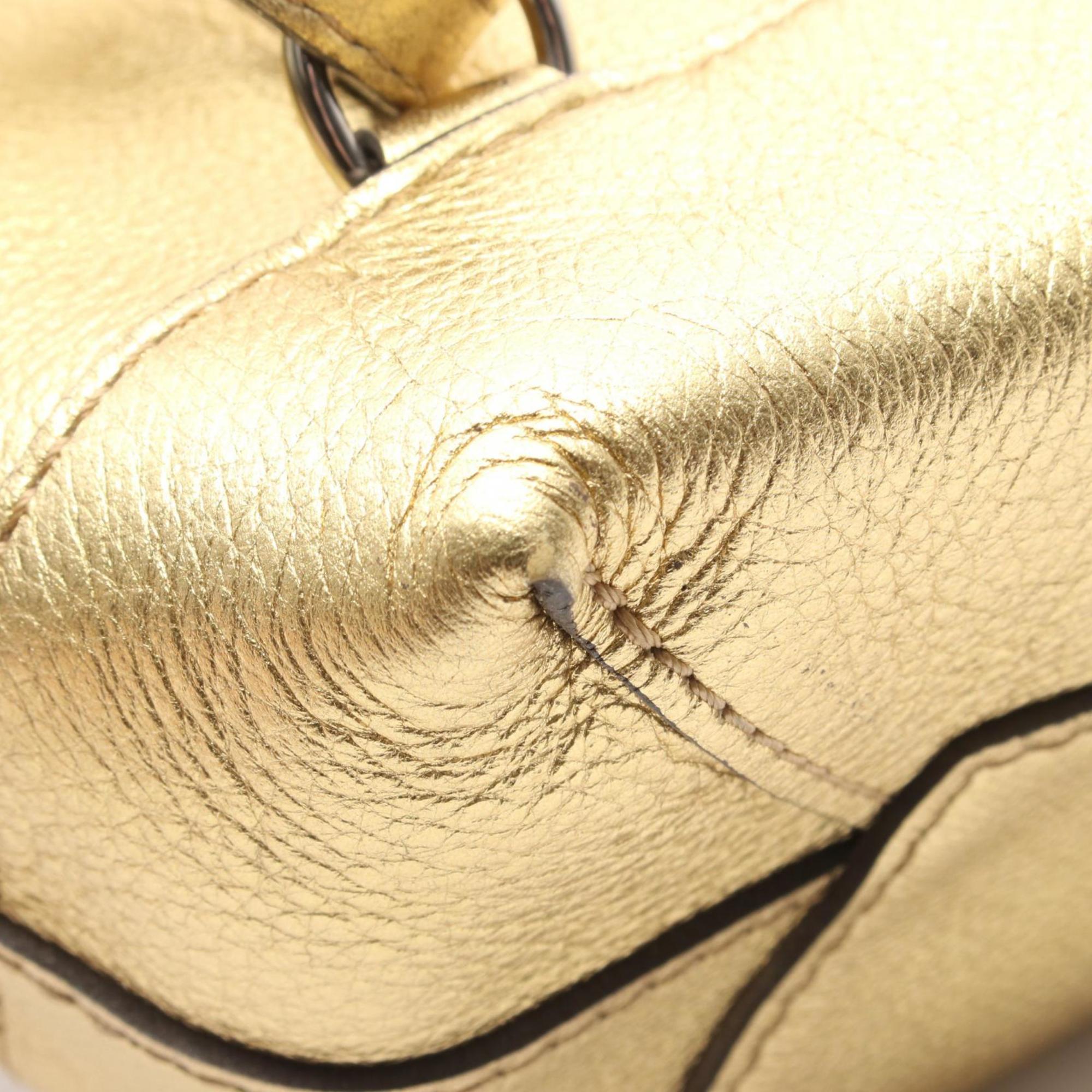 Louis Vuitton Gold Leather Backpack (Pre-Owned)