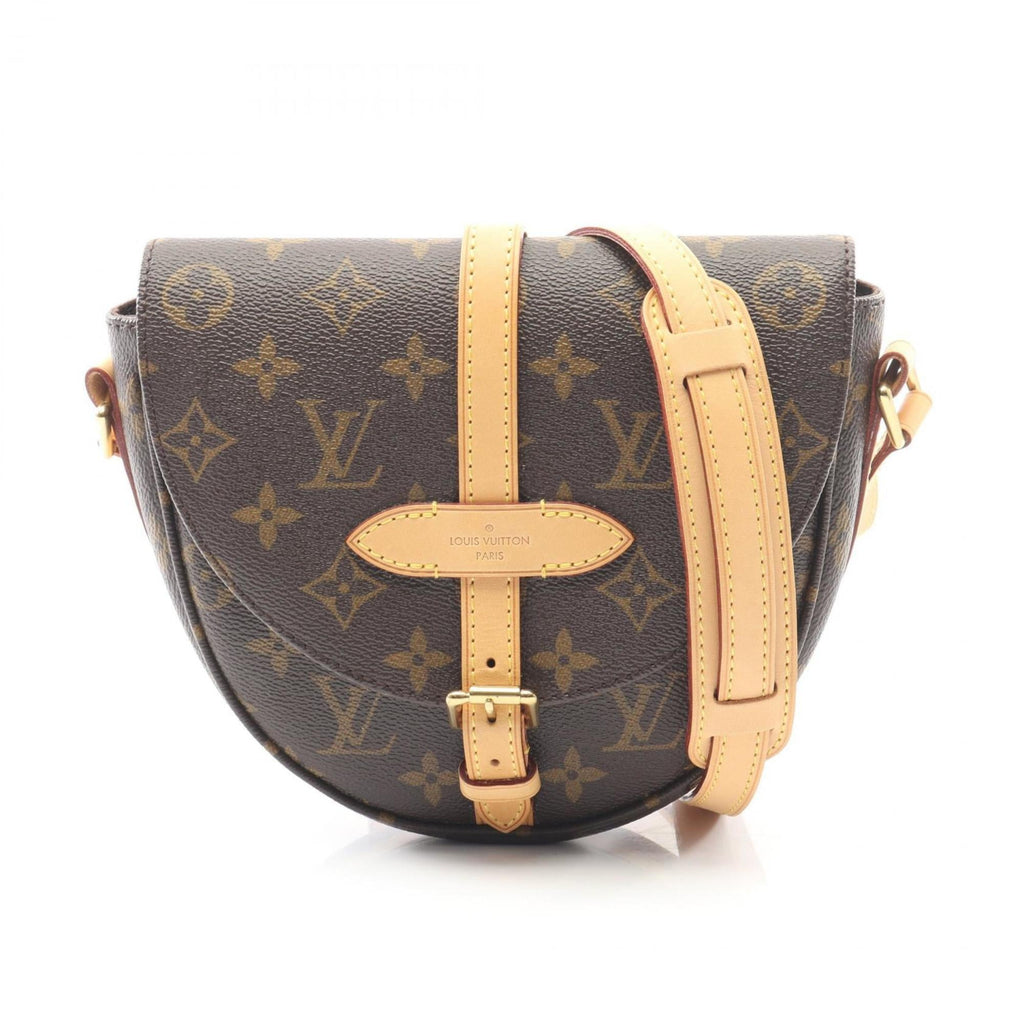 Louis Vuitton Brown Monogram Coated Canvas Leather Shoulder Bag (Pre-Owned)