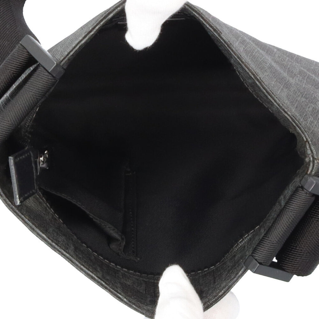 Flat Messenger Bag GG Coated Canvas Small