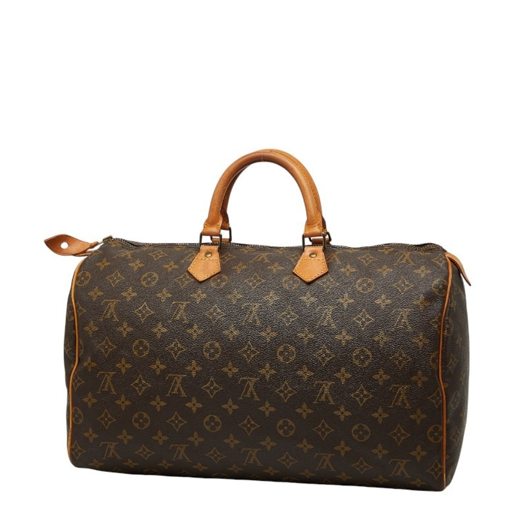 Louis Vuitton Brown Pvc Leather Boston Bag Handbag (Pre-Owned)