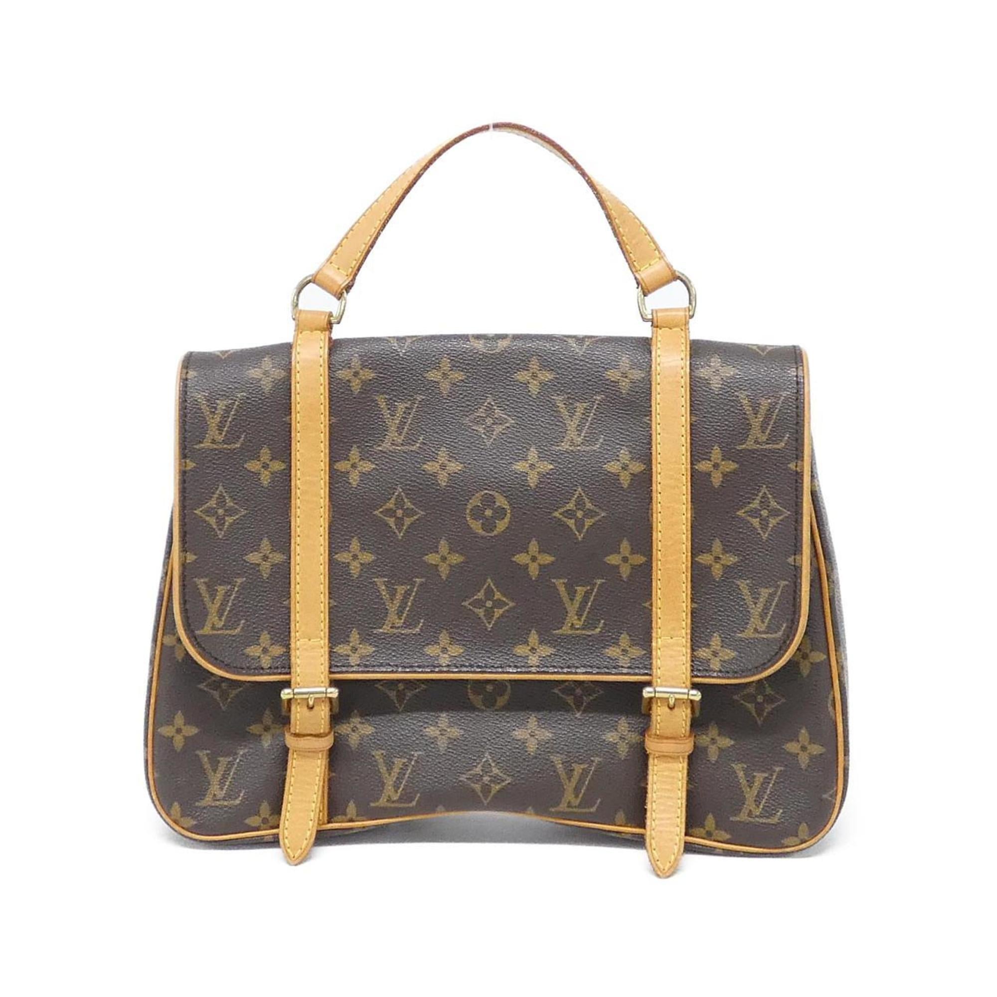 Louis Vuitton Marron Coated Canvas Backpack (Pre-Owned)