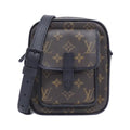 Louis Vuitton Black Brown Marron Coated Canvas Shoulder Bag (Pre-Owned)