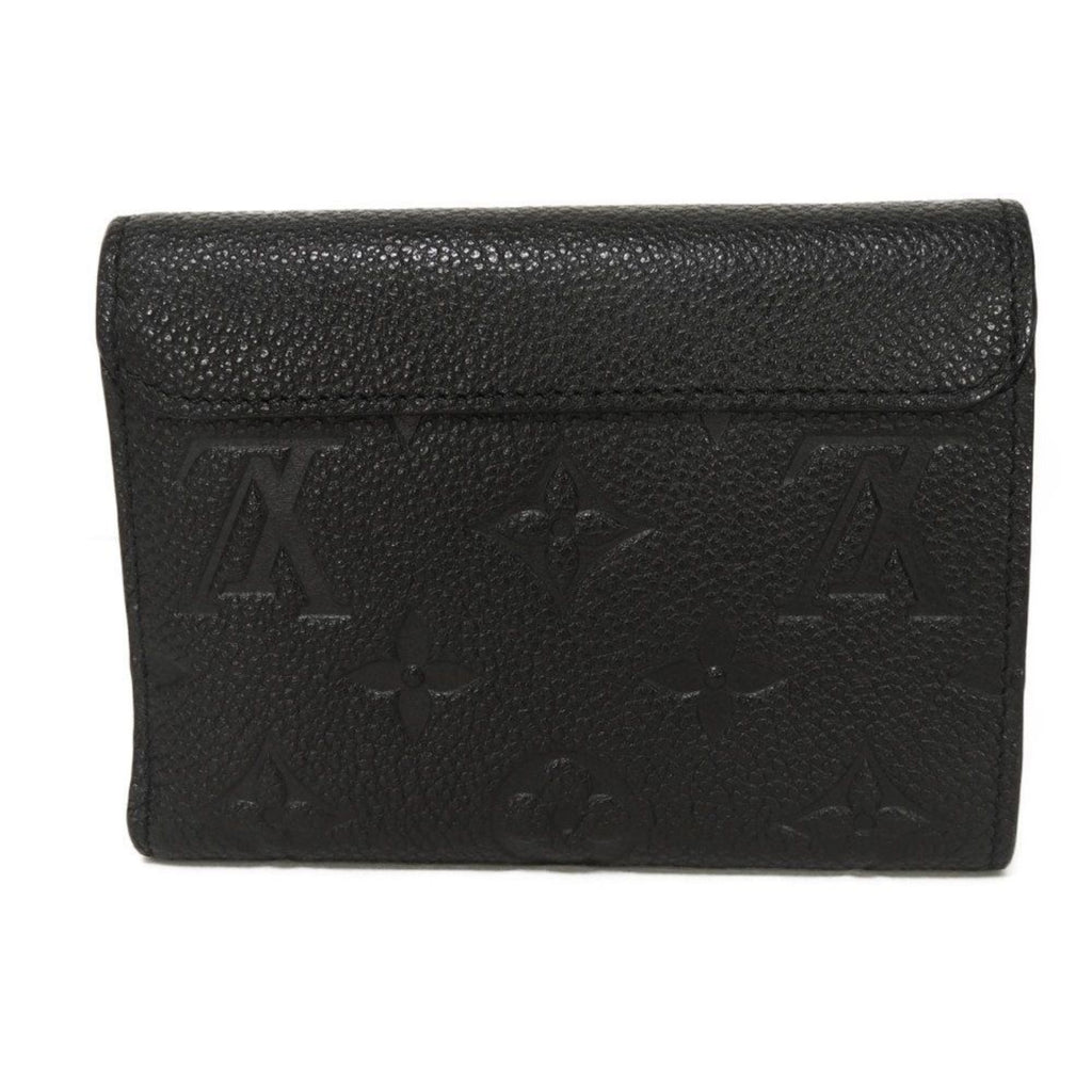 Louis Vuitton Monogram Empreinte Black Noir Monogram Empreinte Wallet (Tri-Fold) (Pre-Owned)