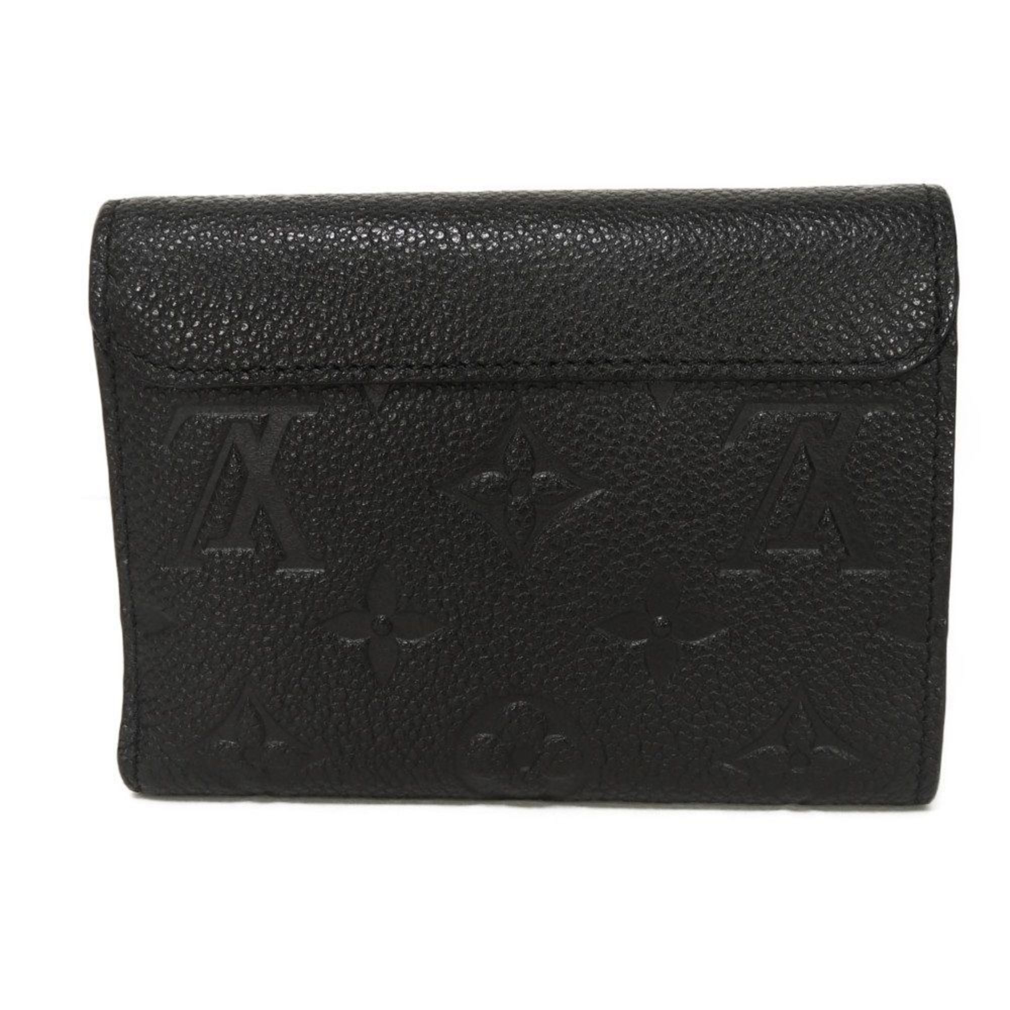 Louis Vuitton Monogram Empreinte Black Noir Monogram Empreinte Wallet (Tri-Fold) (Pre-Owned)
