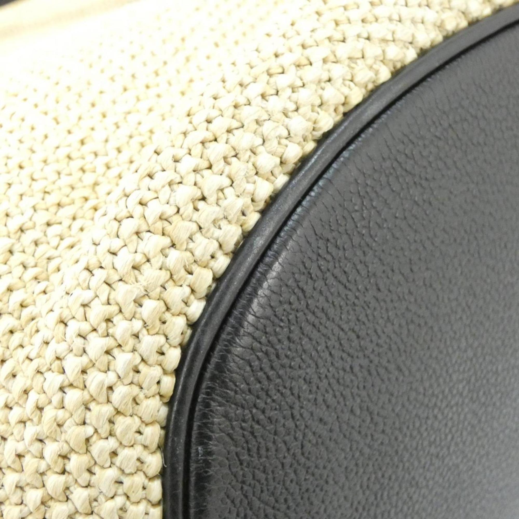 Louis Vuitton Black Raffia Handbag (Pre-Owned)