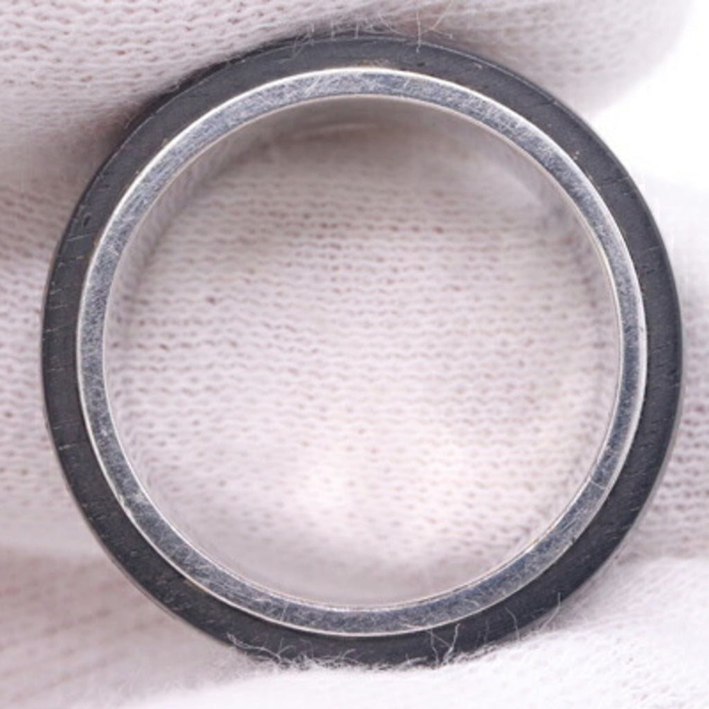 Louis Vuitton Metal Wood Band Ring (Pre-Owned)