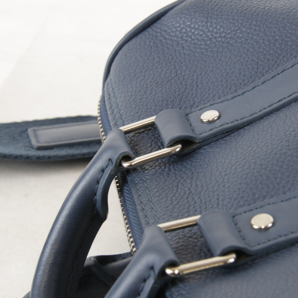 Louis Vuitton Blue Leather Handbag Shoulder Bag (Pre-Owned)
